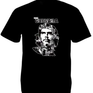 White Che Guevara Portrait Black Tee-Shirt